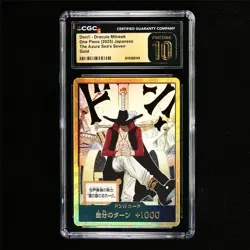 CGC 10 PRISTINE 2025 One Piece JPN Dracule Mihawk Don!! Card Gold (2) - Image 1