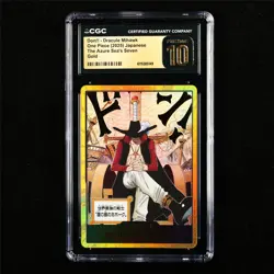 CGC 10 PRISTINE 2025 One Piece JPN Dracule Mihawk Don!! Card Gold (2) - Image 2
