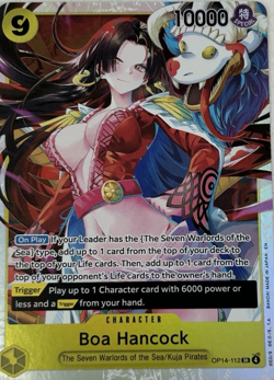 Bandai Boa Hancock OP14-112 SR Full Art Foil Character 10000 ATK 9 Cost English - Image 1