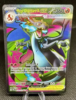 Mega Charizard X EX Mega Evolution Phantasmal Flames Ultra Rare 109/094 - Image 1