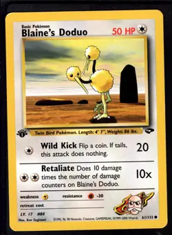 Pokemon Gym Challenge, 1st ed Common - Pick your cards - Image 1