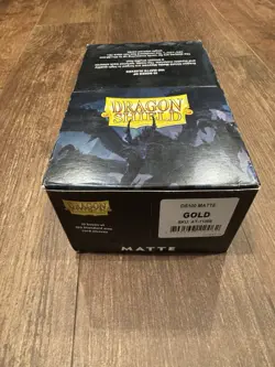 Dragon Shield Gold Matte Premium Card Sleeves 1000 Standard AT-11006 - Image 2