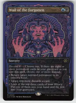 Wail of the Forgotten (Borderless) Foil R The Lost Caverns of Ixalan 343 MTG - Image 1