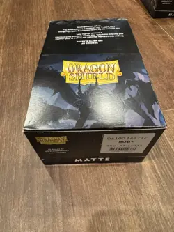 Dragon Shield 1000 Matte Ruby Premium Card Sleeves Standard Size AT11037 MPN - Image 2