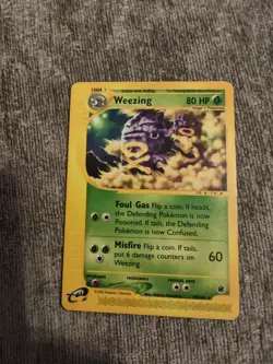 Pokemon Weezing Expedition Base Set 2002 Card 70/165 NM/LP Condition WOTC TCG - Image 1