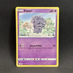 Pokemon 2021 Battle Styles Espurr Card #60/163 NM - Image 1