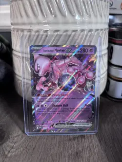 Pokemon TCG Team Rockets Mewtwo EX 205 Black Star Promo Card Near Mint - Image 1