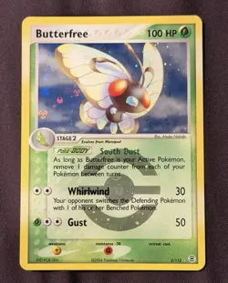 Pokemon Butterfree Holo Rare 2/112 EX FireRed LeafGreen Stage 2 100HP 2004 Card - Image 1