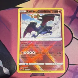 Pokemon TCG Radiant Charizard Basic Holo Card F 020/159 English Standard - Image 1