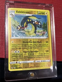 Pokemon TCG Eelektross Vivid Voltage Reverse Holo Rare Card 059/185 NM Condition - Image 1