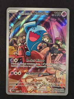 Team Rocket's Wobbuffet 203 Sv: Scarlet & Violet Promo Cards Holo NM - Image 1
