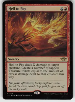 Hell to Pay Foil R Outlaws of Thunder Junction 126 MTG - Image 1