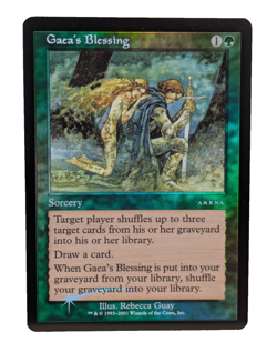 Gaea's Blessing Foil Arena League Promo LP MTG Magic the Gathering Card Holo - Image 1