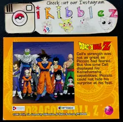 Cell P-09 LP Holo Foil Artbox Dragon Ball Z Card. Free Tracked Shipping! - Image 2