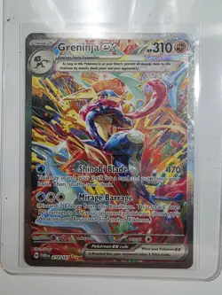 Greninja EX Twilight Masquerade Special Illustration Card 214/167 Holodex 9.3 - Image 1