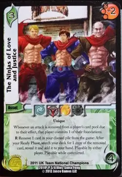 4X-The Ninjas of Love and Justice-CH02-Retro Champion Cards-Universus - Image 1