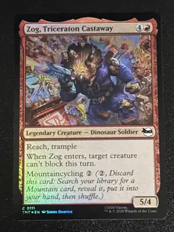 MTG Teenage Mutant Ninja Turtles Zog, Triceraton Castaway Foil 0111 NM - Image 1