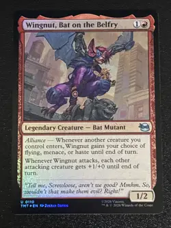 MTG Teenage Mutant Ninja Turtles Wingnut, Bat on the Belfry Foil 0110 NM - Image 1