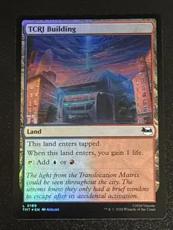 MTG Teenage Mutant Ninja Turtles TCRI Building Foil 0189 NM - Image 1