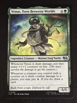 MTG Teenage Mutant Ninja Turtles Venus, Torn Between Worlds 0136 NM - Image 1
