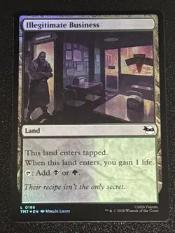 MTG Teenage Mutant Ninja Turtles Illegitimate Business Foil 0186 NM - Image 1