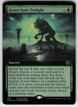 Green Sun's Twilight (Extended Art) Foil R Phyrexia: All Will Be One 391 MTG - Image 1