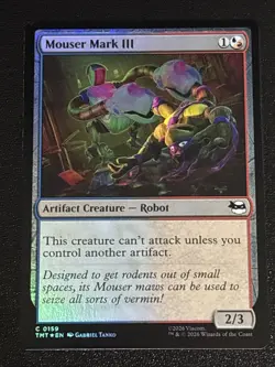 MTG Teenage Mutant Ninja Turtles Mouser Mark III Foil 0159 NM - Image 1