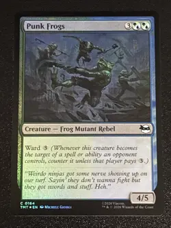 MTG Teenage Mutant Ninja Turtles Punk Frogs Foil 0164 NM - Image 1