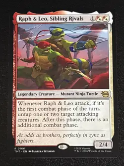 MTG Teenage Mutant Ninja Turtles Raph & Leo, Sibling Rivals 0166 NM Rare - Image 1