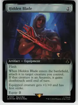 Hidden Blade (Extended Art) Foil P Buy-A-Box Promos 307 MTG - Image 1