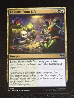 MTG Teenage Mutant Ninja Turtles Lessons from Life 0155 NM - Image 1