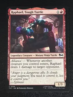 MTG Teenage Mutant Ninja Turtles Raphael, Tough Turtle 0104 NM - Image 1