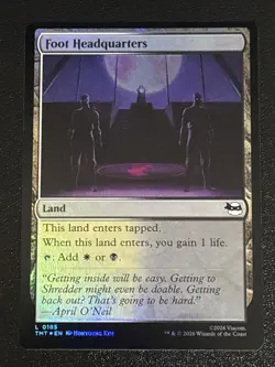 MTG Teenage Mutant Ninja Turtles Foot Headquarters Foil 0185 NM - Image 1