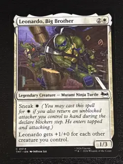 MTG Teenage Mutant Ninja Turtles Leonardo, Big Brother 0014 NM - Image 1