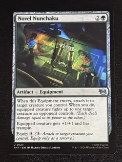 MTG Teenage Mutant Ninja Turtles Novel Nunchaku 0127 NM - Image 1