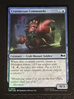 MTG Teenage Mutant Ninja Turtles Crustacean Commando Foil 0033 NM - Image 1