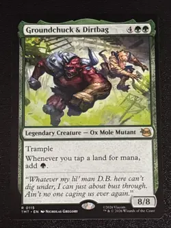 MTG Teenage Mutant Ninja Turtles Groundchuck & Dirtbag 0115 NM Rare - Image 1