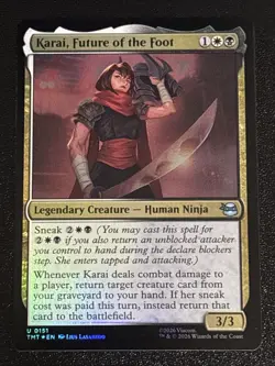 MTG Teenage Mutant Ninja Turtles Karai, Future of the Foot Foil 0151 NM - Image 1