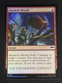 MTG Teenage Mutant Ninja Turtles Manhole Missile Foil 0094 NM - Image 1