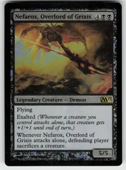 Nefarox, Overlord of Grixis Foil R Magic 2013 (M13) 103 MTG - Image 1