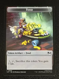 MTG Teenage Mutant Ninja Turtles Ninja Turtle Spirit/Food Double-Sided Token - Image 2