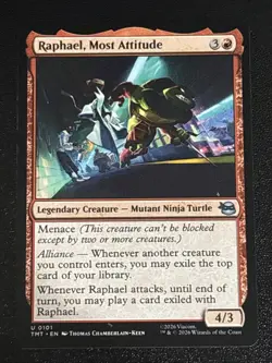 MTG Teenage Mutant Ninja Turtles Raphael, Most Attitude 0101 NM - Image 1