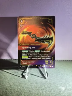 Spinning Axe SFD 186/221 NM [Foil] TCG Riftbound Spiritforged English EN - Image 1