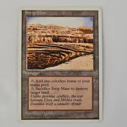 Strip Mine MTG Core Set 4th Edition Regular Illustrated by Daniel Gelon - Image 1