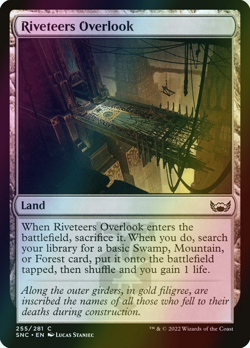 MTG Riveteers Overlook Foil ** Streets of New Capenna ** English (NM) - Image 1