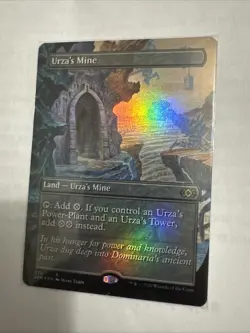 Urza's Mine (Borderless) Foil, Near Mint Condition, MTG Double Masters - Image 1