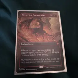MTG, Rite of the Dragoncaller #0331, Foundations, Borderless, Non-Foil NM Mythic - Image 1