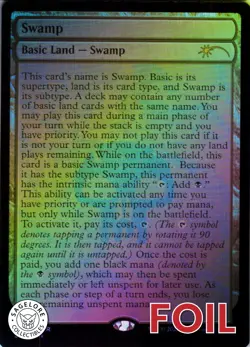 Swamp - Foil - Secret Lair The Full-Text Lands - 256 NM - Image 1