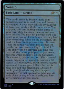 Swamp - Foil - Secret Lair The Full-Text Lands - 256 NM - Image 2