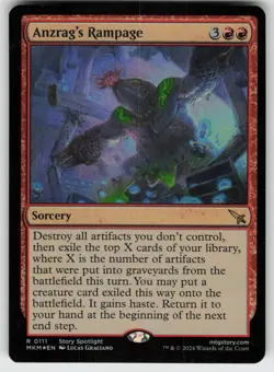 Anzrag's Rampage Foil R Murders at Karlov Manor 111 MTG - Image 1